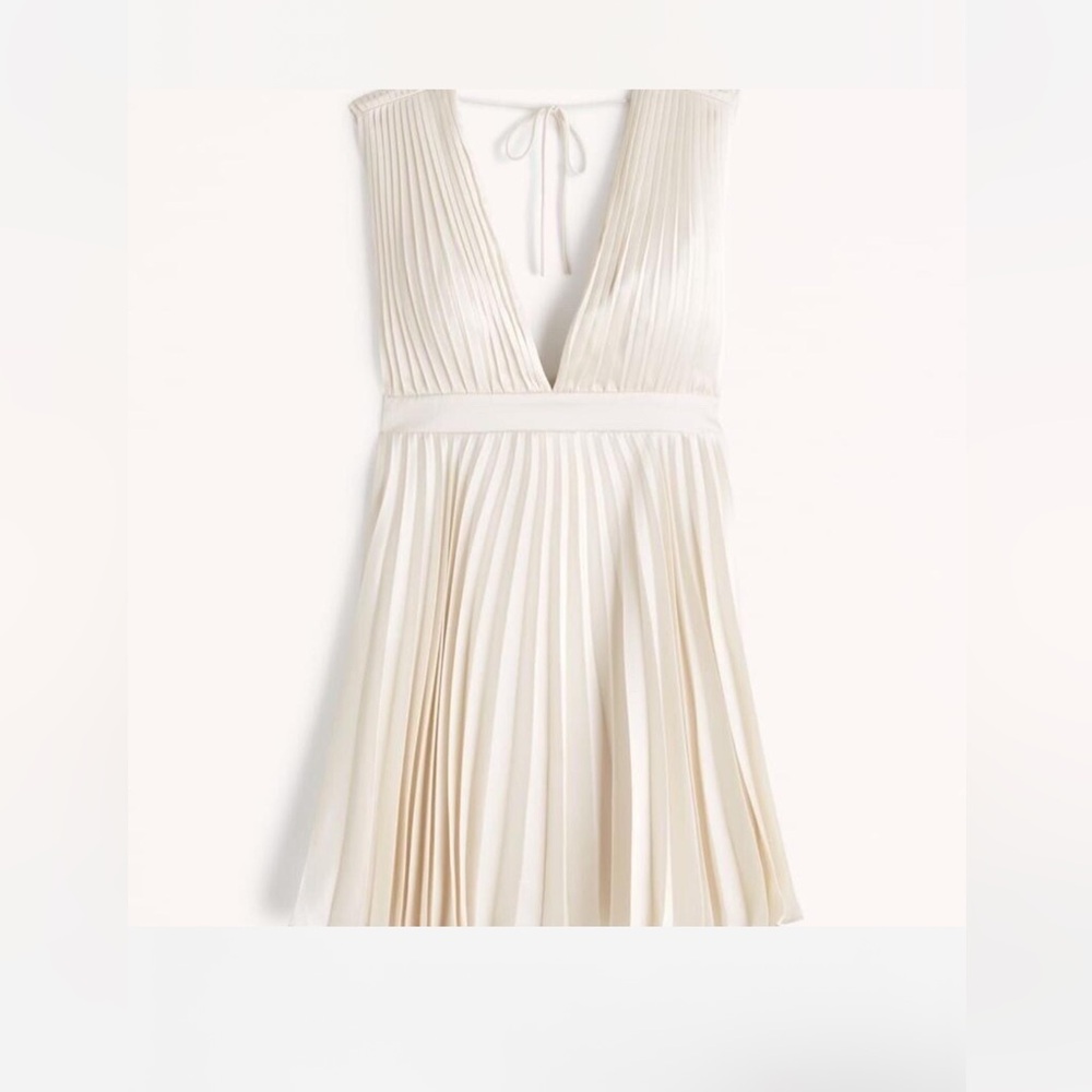 Abercrombie Women’s Plunge Pleated Mini Dress